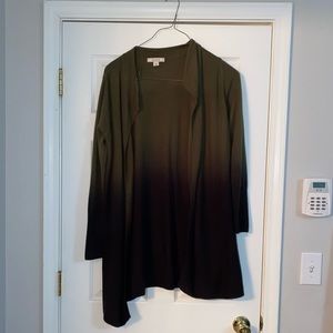 Ombré open cardigan